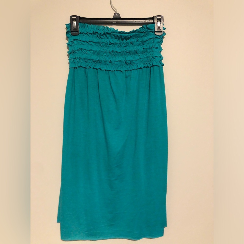 Teal Ruffled Women's Skirt